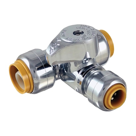 Sharkbite SharkBite 1/2 in. PTC X 1/2 in. Brass Tee Stop 24987A